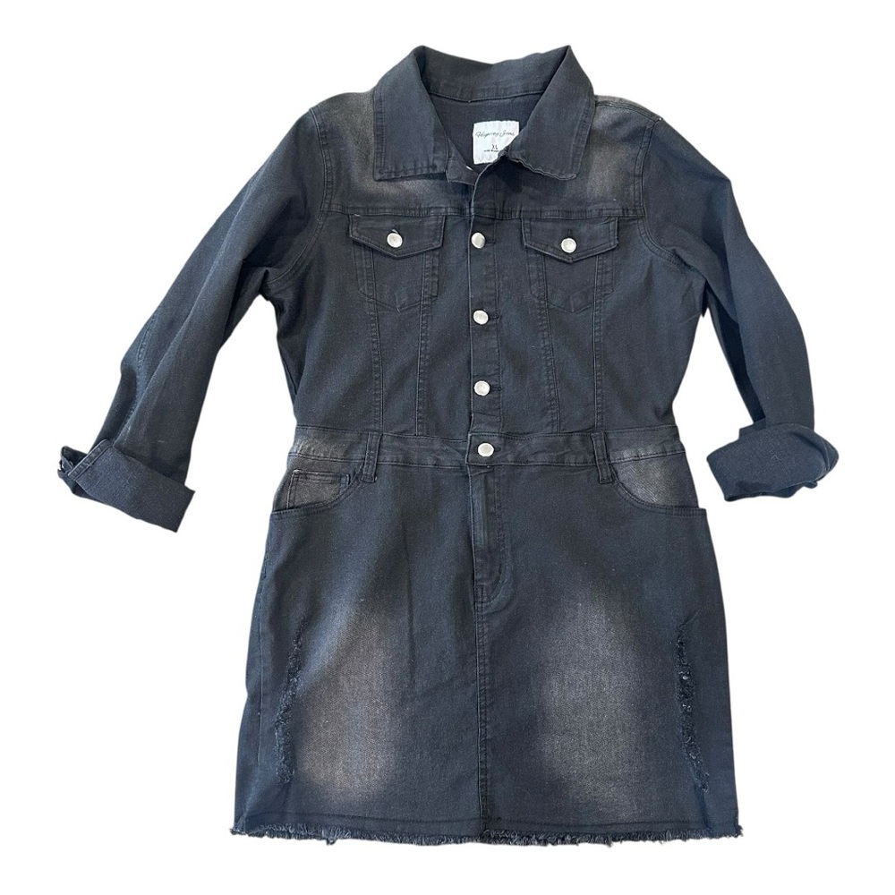 HIGHWAY JEANS DRESS NWOT Size‎ XL Faded Black